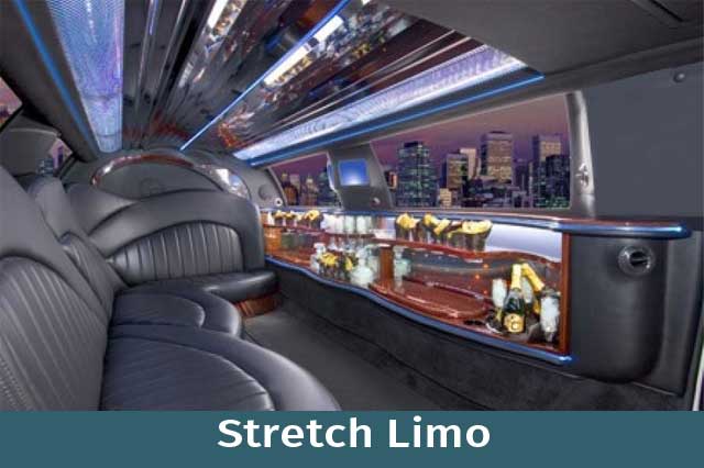 Stretch limo Interior View